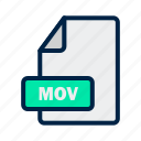extension, mov, file, format