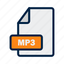extension, mp3, file, format