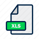 extension, xls, file, format