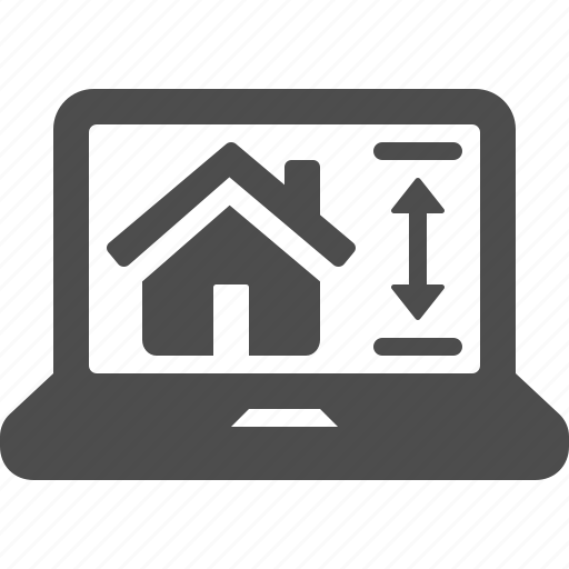 Architecture, design, house, laptop, real estate icon - Download on Iconfinder