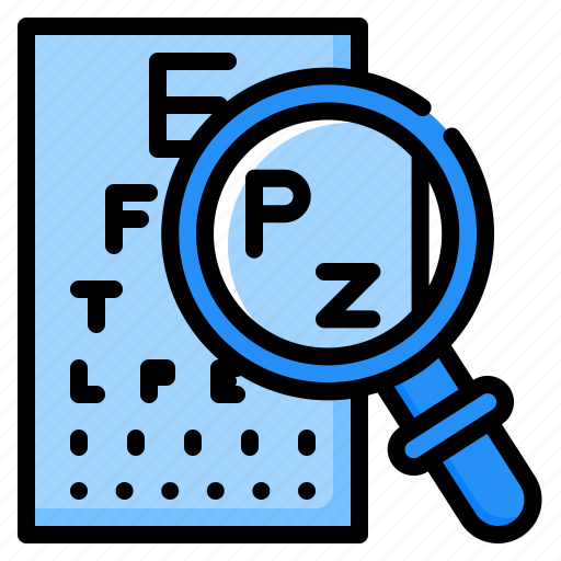 Snellen, vision, chart, eye, eyesight, test, glasses icon - Download on Iconfinder