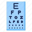 vision, chart, snellen, eye, eyesight, test, medical