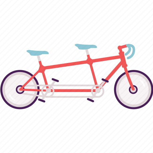 Activity, bike, cycle, cycling, tandem bike icon - Download on Iconfinder