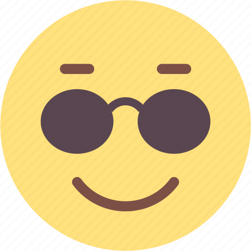 Cool, emoji, emoticon, emotion, feeling, smile, smiley icon - Download on Iconfinder