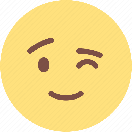 Emoji, emoticon, emotion, face, smiley, wink icon - Download on Iconfinder