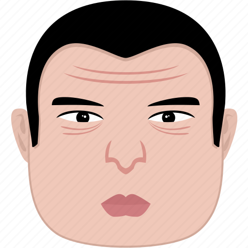 Bad, face, man, shape, square, unhappy, wrinkle icon - Download on Iconfinder