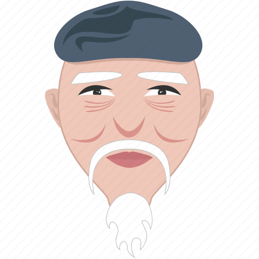 Elderly, face, grandfather, man, old, shape, uncle icon - Download on Iconfinder