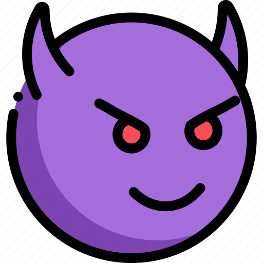 Devil, emotion, face, facial expression icon - Download on Iconfinder