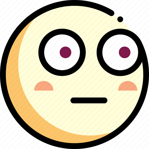 Emotion, face, facial expression, flushed icon - Download on Iconfinder