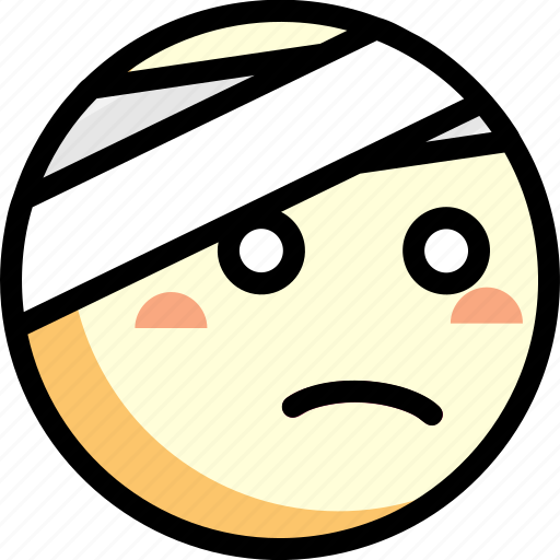 Emotion, face, facial expression, injury icon - Download on Iconfinder