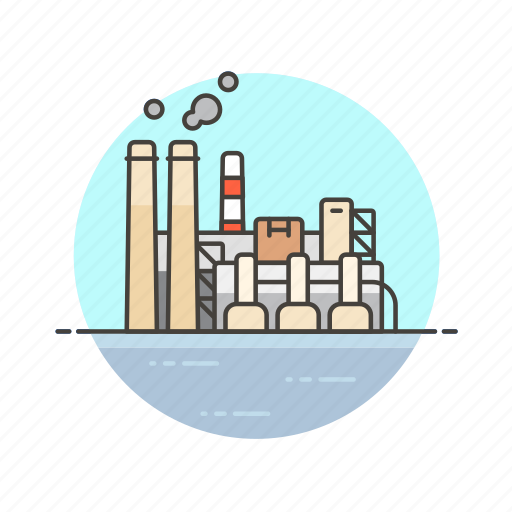 Factory, energy, industry, plant, power, production icon - Download on Iconfinder