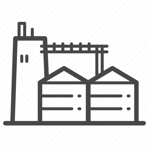 Factory, industrial, manufactory, silo icon - Download on Iconfinder