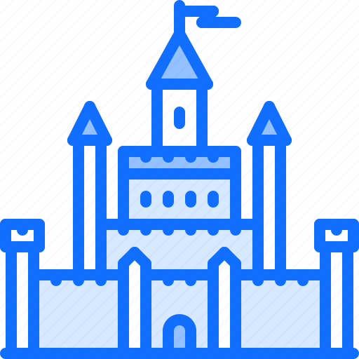 Castle, fairy, fantasy, flag, legend, tale icon - Download on Iconfinder