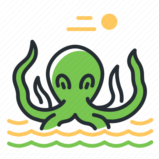Fairytale, kraken, monter, sea icon - Download on Iconfinder