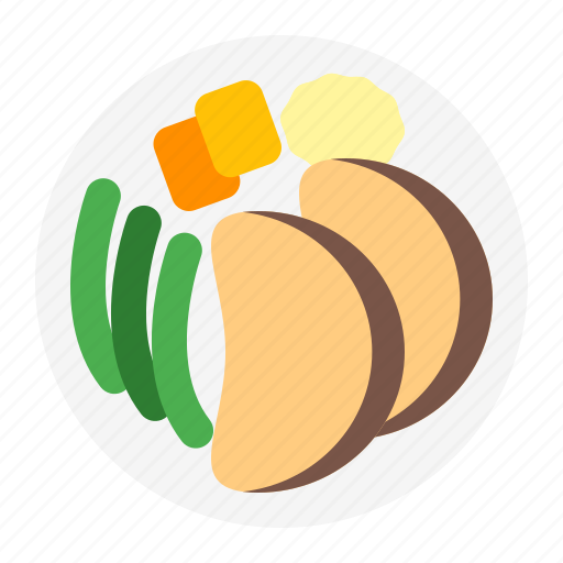 Chicken, cooking, dinner, fall, plate, thanksgiving, turkey icon - Download on Iconfinder