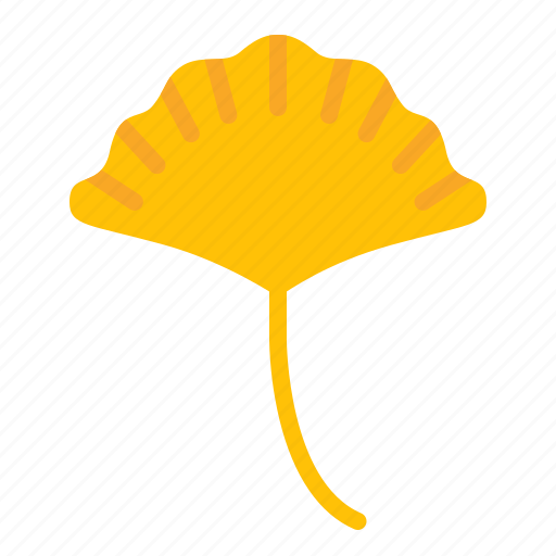 Fall, ginko, leaf, nature, thanksgiving, tree icon - Download on Iconfinder