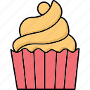 cupcake, dessert, muffin, sweet, food