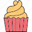 cupcake, dessert, muffin, sweet, food 