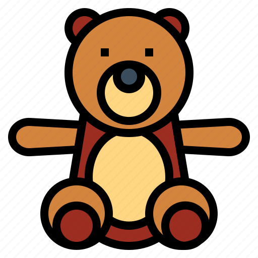 Animal, bear, children, fluffy, teddy icon - Download on Iconfinder