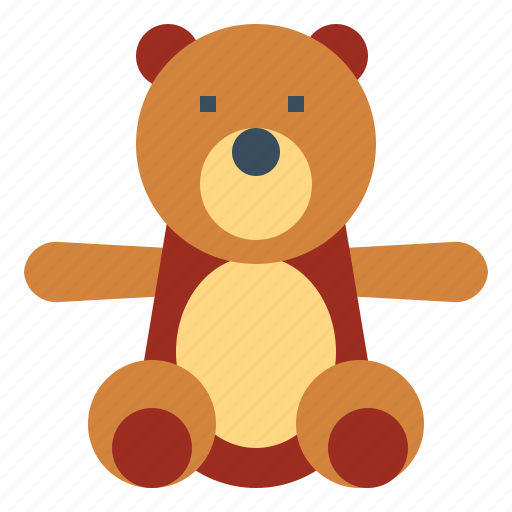 Animal, bear, children, fluffy, teddy icon - Download on Iconfinder
