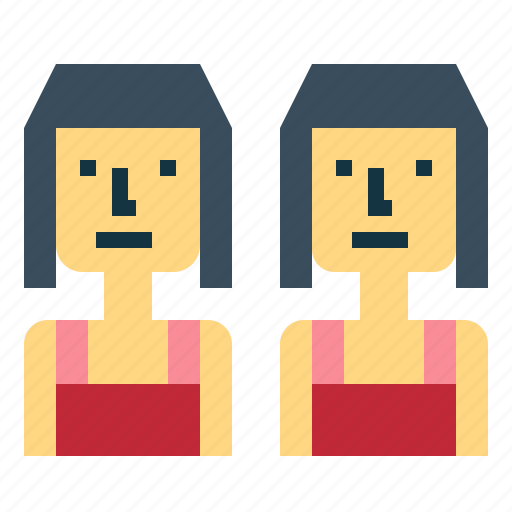 Twins, girls, people, sisters, women icon - Download on Iconfinder