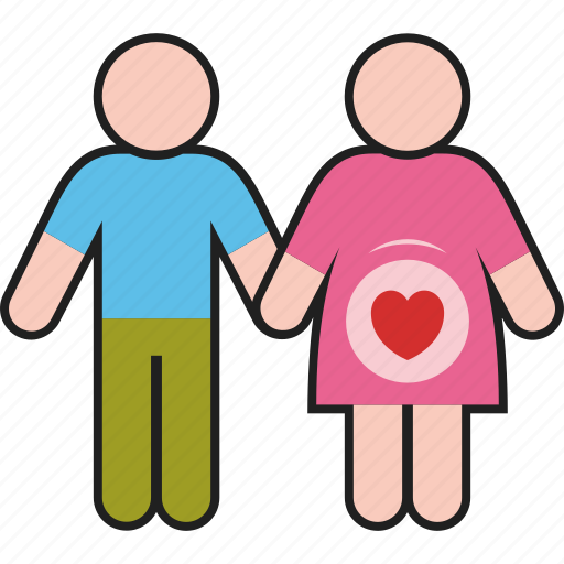 Couple, man, pregnant, woman, female, male, people icon - Download on Iconfinder