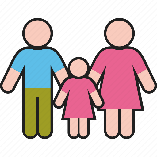 Daughter, family, father, girl, mother, parents, woman icon - Download on Iconfinder