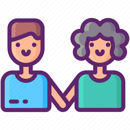 Mixed, couple, holding, hands, love icon - Download on Iconfinder