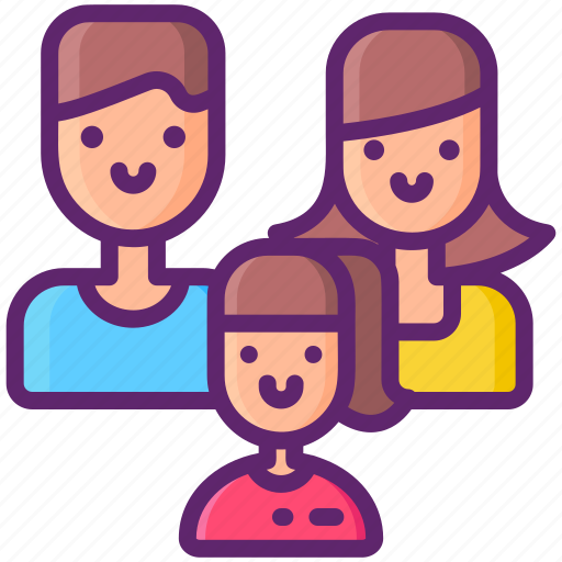 Man, woman, girl, family icon - Download on Iconfinder