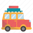 camper, van, vehicle, transport, vacation
