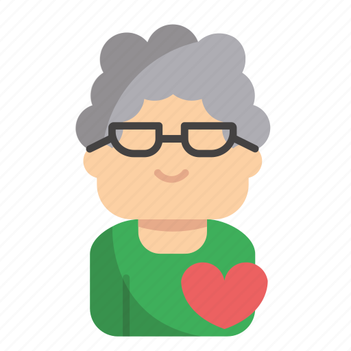 Grandmother, old, woman, avatar, person icon - Download on Iconfinder