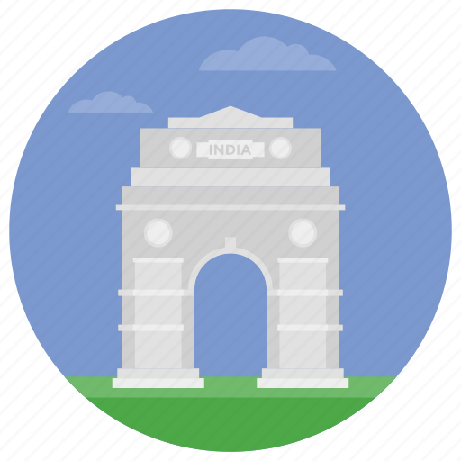 Delhi gate, famous arch, famous places, india gate, india monuments icon - Download on Iconfinder