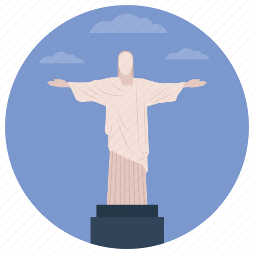 Brazil, christ redeemer, christ the redeemer, jesus christ, statue icon - Download on Iconfinder