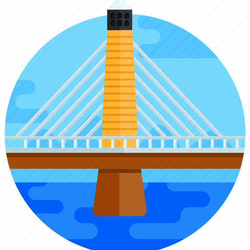 Overpass, footbridge, flyover, penobscot narrows bridge, cable stayed bridge icon - Download on Iconfinder