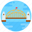 overpass, footbridge, flyover, sydney harbor bridge, arch bridge