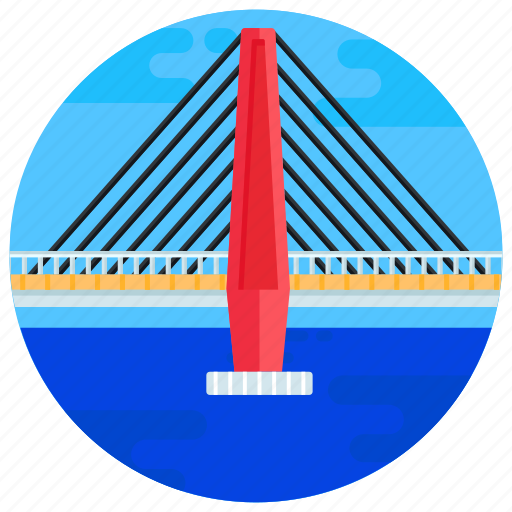 Overpass, footbridge, flyover, most milenijny, bridge icon - Download on Iconfinder