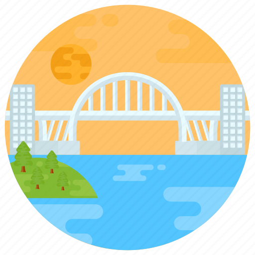 Overpass, footbridge, flyover, lupu bridge, arch bridge icon - Download on Iconfinder
