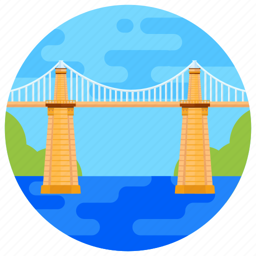 Overpass, footbridge, flyover, menai bridge, menai suspension bridge icon - Download on Iconfinder