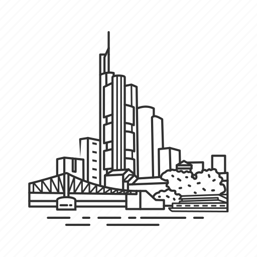 Building, city, famous city, famous skyline, frankfurt, germany, skyline icon - Download on Iconfinder