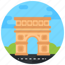 landmark, monument, france monument, arc de triomphe, paris monument