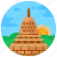 landmark, monument, buddhist temple, borobudur, borobudur temple 
