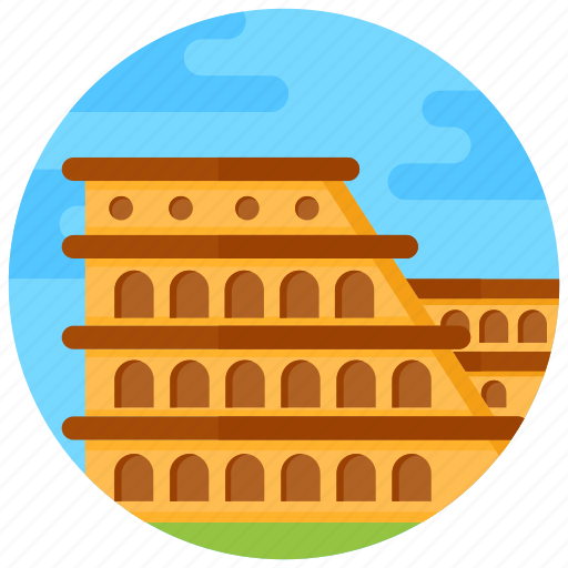 Landmark, monument, rome, italy landmark, colosseum icon - Download on Iconfinder