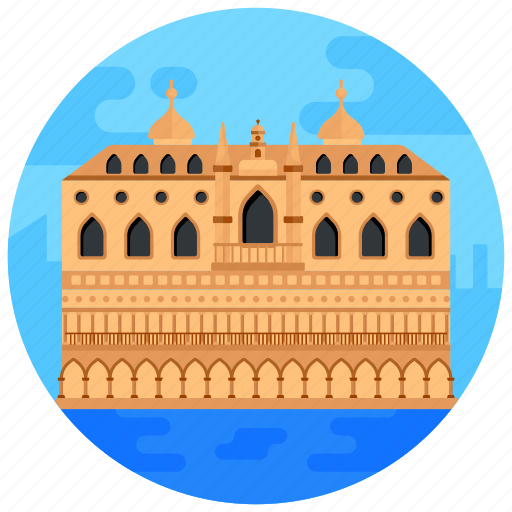 Landmark, monument, venice monument, doge’s palace, italy landmark icon - Download on Iconfinder