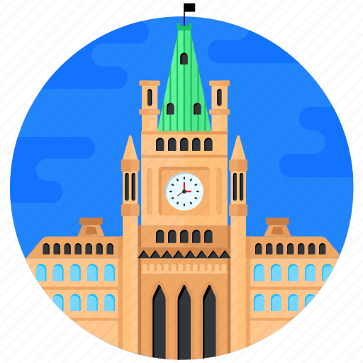 Landmark, monument, parliament hill, ottawa parliament, the hill icon - Download on Iconfinder