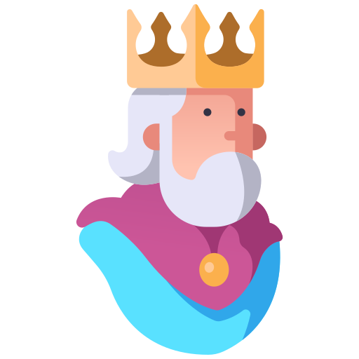 Cartoon, crown, fantasy, king, medieval, prince, royal icon - Free download