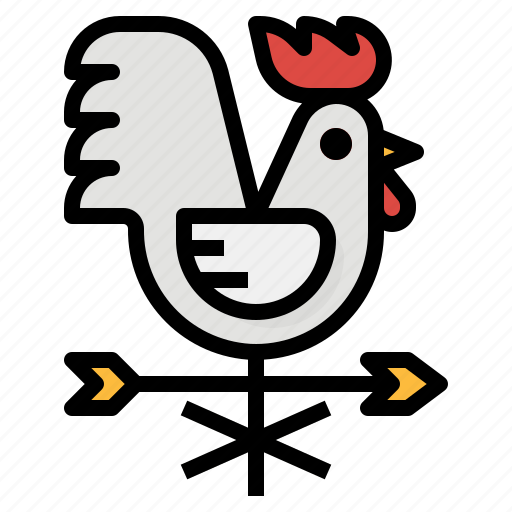 Rooster, vane, weathercock, wind icon - Download on Iconfinder