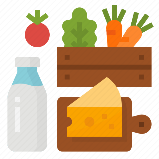 Basket, farm, meat, products icon - Download on Iconfinder