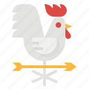 rooster, vane, weathercock, wind