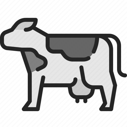 Cow, cattle, animal, livestock, farming, milk, bovine icon - Download on Iconfinder