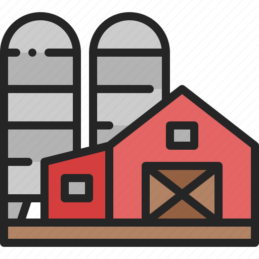 Farm, barn, silo, agriculture, building, farming, rural icon - Download on Iconfinder